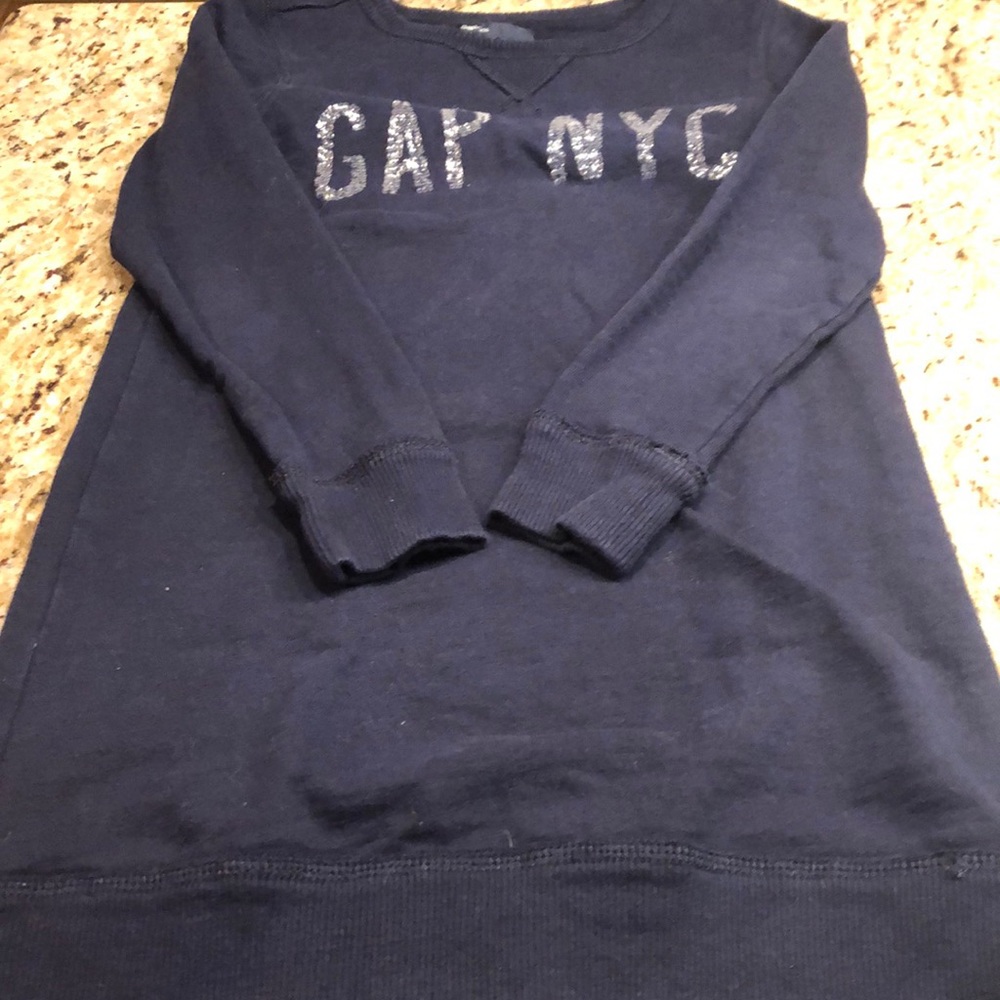 Sparkly gap NYC sweatshirt dress size medium / 8